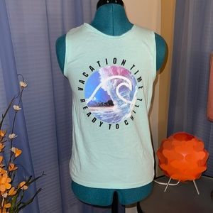 H & M | Boys Mint Graphic Print Tank Top
